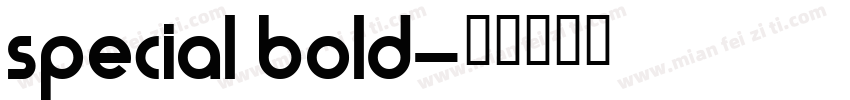 special bold字体转换